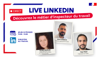 Le métier d'inspecteur du travail vous intéresse ? Participez au Live LinkedIn du 6 février à 12h !