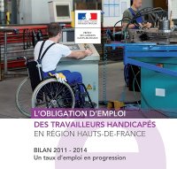 Bilan 2011-2014 de l'obligation d'emploi des travailleurs handicapés dans les Hauts-de-France