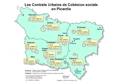 Contrats Urbains de Cohésion Sociale en Picardie
